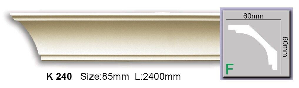 Карниз гладкий поліуретановий Harmony K 240