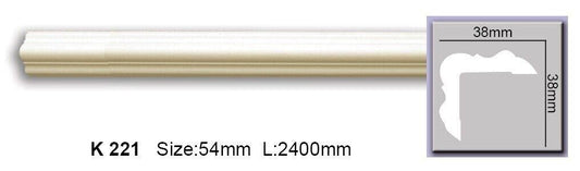 Молдинг гладкий поліуретановий Harmony K 221 Flexi