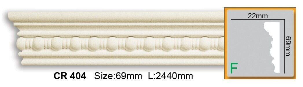 Молдинг поліуретановий з орнаментом Gaudi Decor CR 404