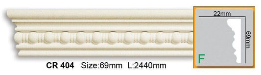 Молдинг поліуретановий з орнаментом Gaudi Decor CR 404