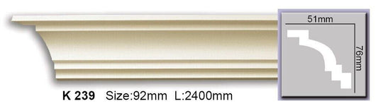 Карниз гладкий поліуретановий Harmony K 239 Flexi