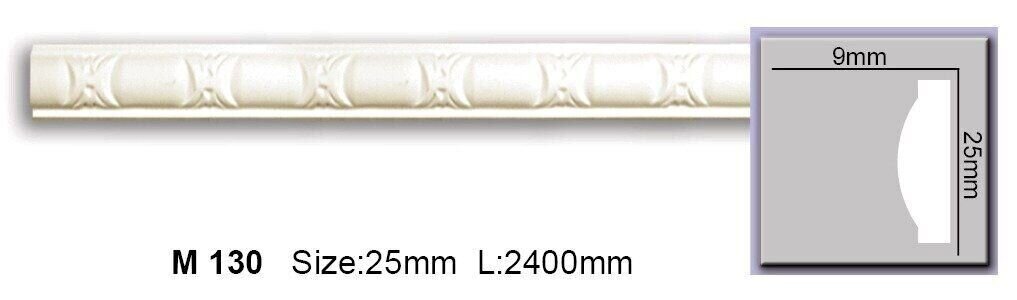 Молдинг з орнаментом поліуретановий Harmony M 130 Flexi