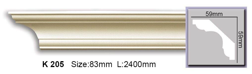 Карниз гладкий поліуретановий Harmony K 205