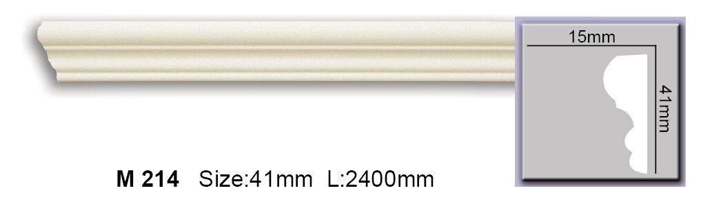Молдинг гладкий поліуретановий Harmony M 214