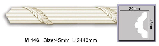 Молдинг з орнаментом поліуретановий Harmony M 146 Flexi