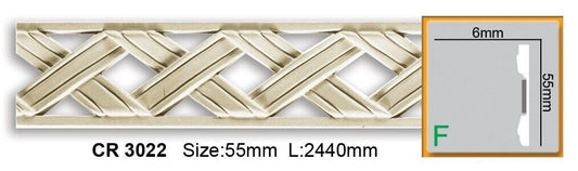 Молдинг поліуретановий з орнаментом Gaudi Decor CR 3022