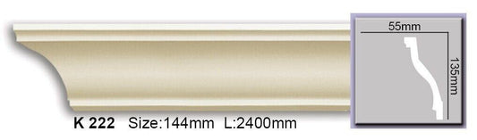 Карниз гладкий поліуретановий Harmony K 222 Flexi