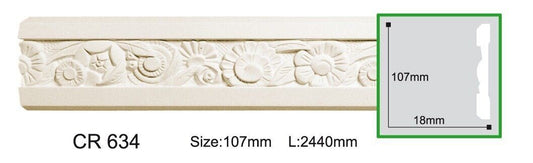 Молдинг поліуретановий з орнаментом Gaudi Decor CR 634