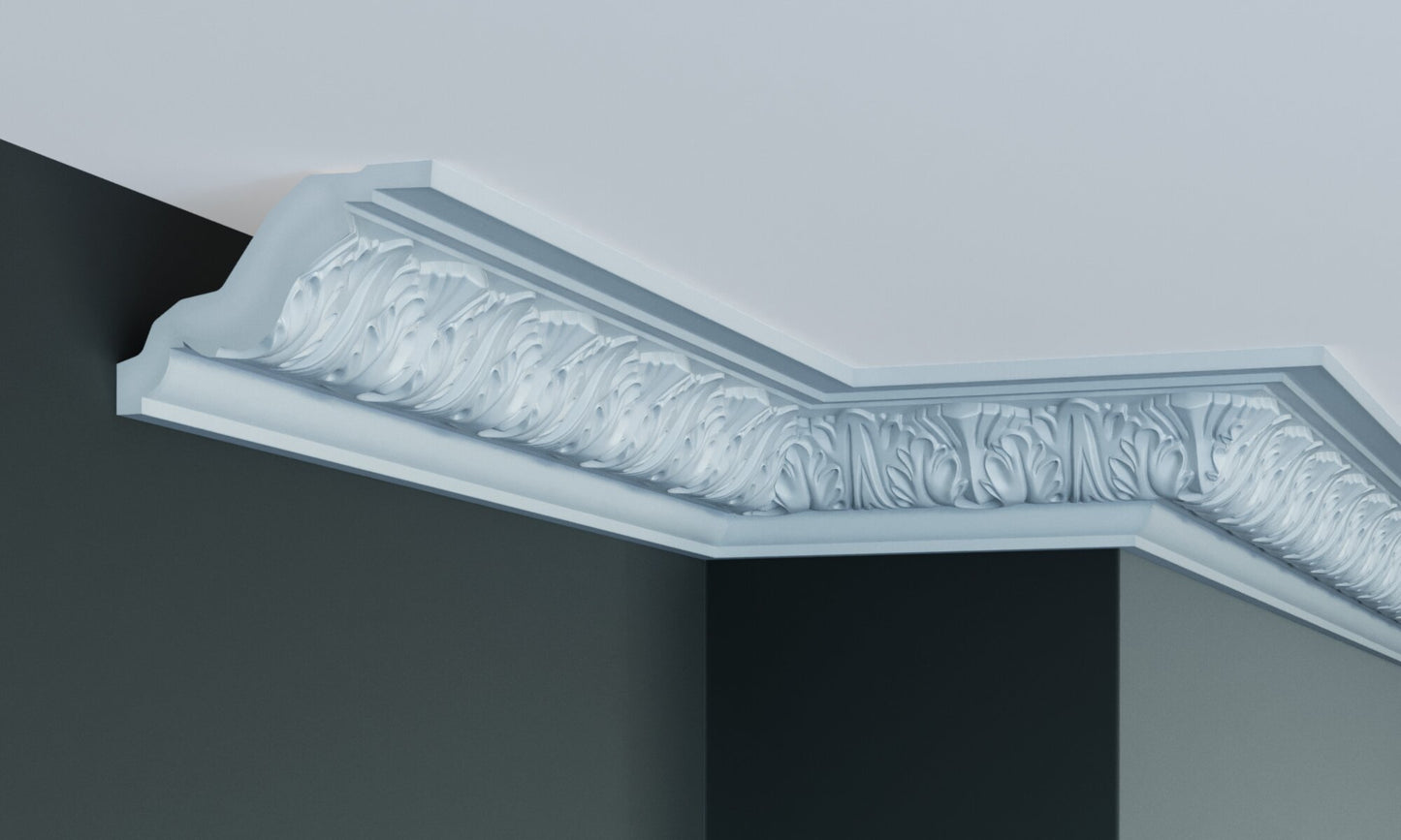 Карниз поліуретановий з орнаментом Gaudi Decor C 1030