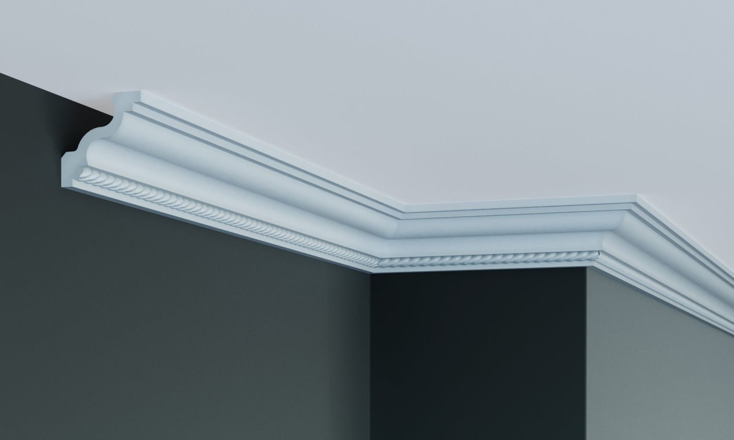 Карниз поліуретановий з орнаментом Gaudi Decor C 1090