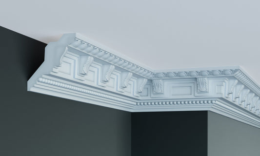 Карниз поліуретановий з орнаментом Gaudi Decor C 1097