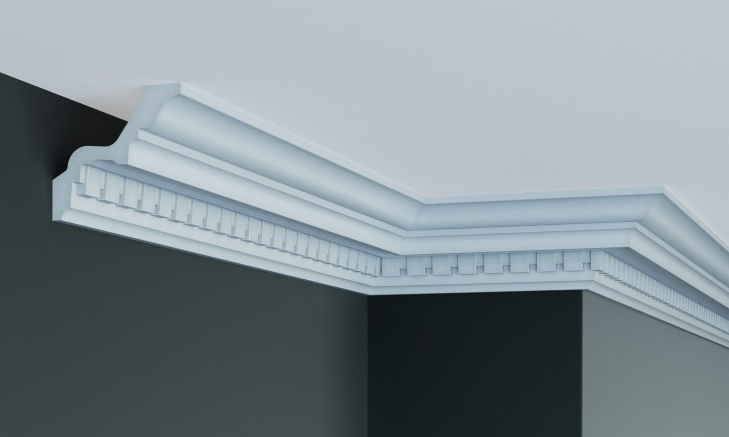 Карниз поліуретановий з орнаментом Gaudi Decor C 138