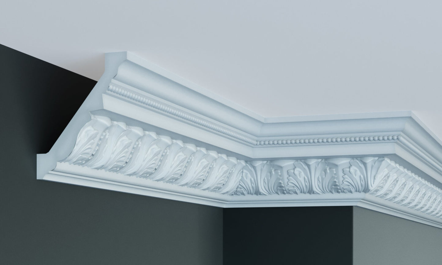 Карниз поліуретановий з орнаментом Gaudi Decor C 158