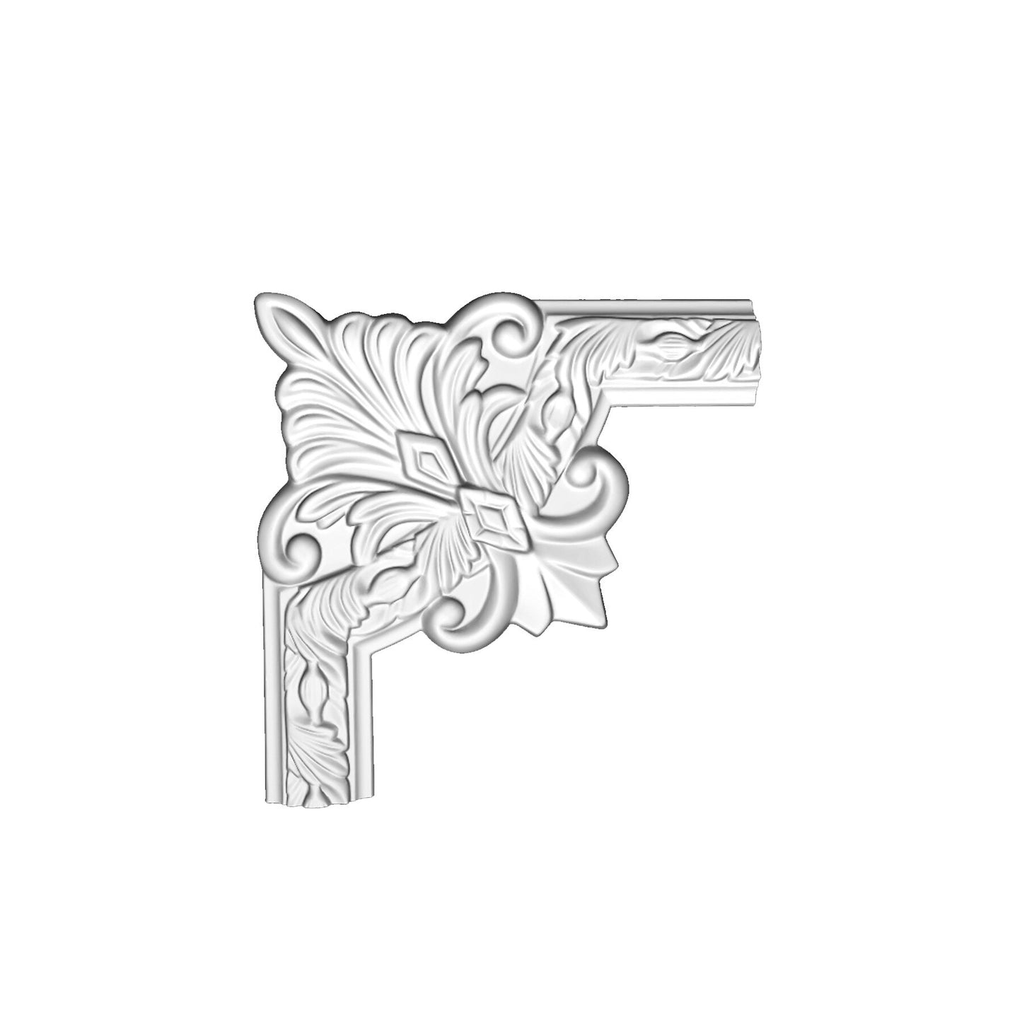 Кутовий елемент молдинга поліуретановий Gaudi Decor CF 620B