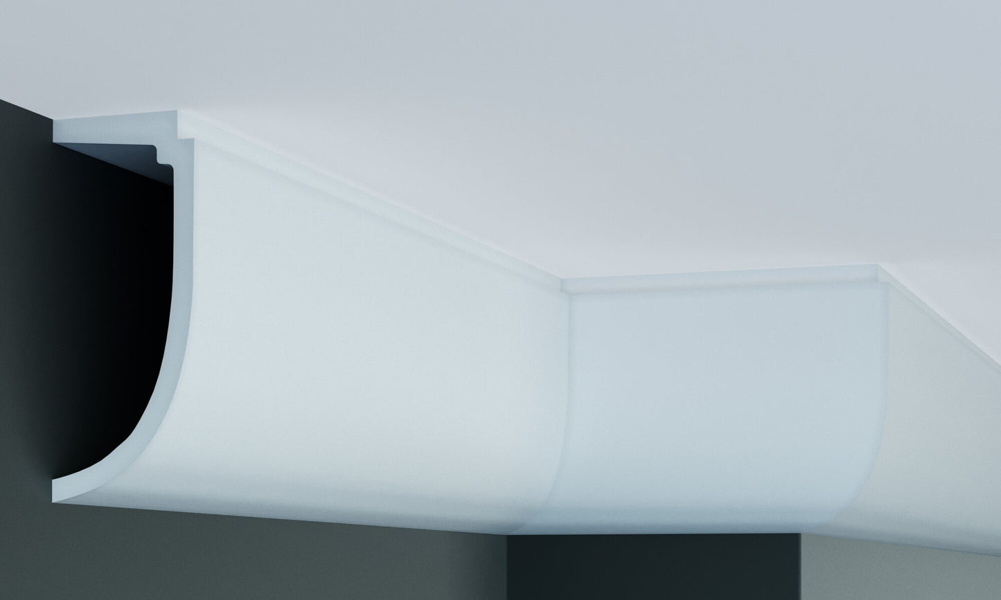 Карниз поліуретановий гладкий Gaudi Decor P 882 Flexi