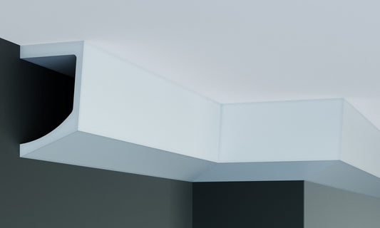 Карниз поліуретановий гладкий Gaudi Decor P 885 Flexi