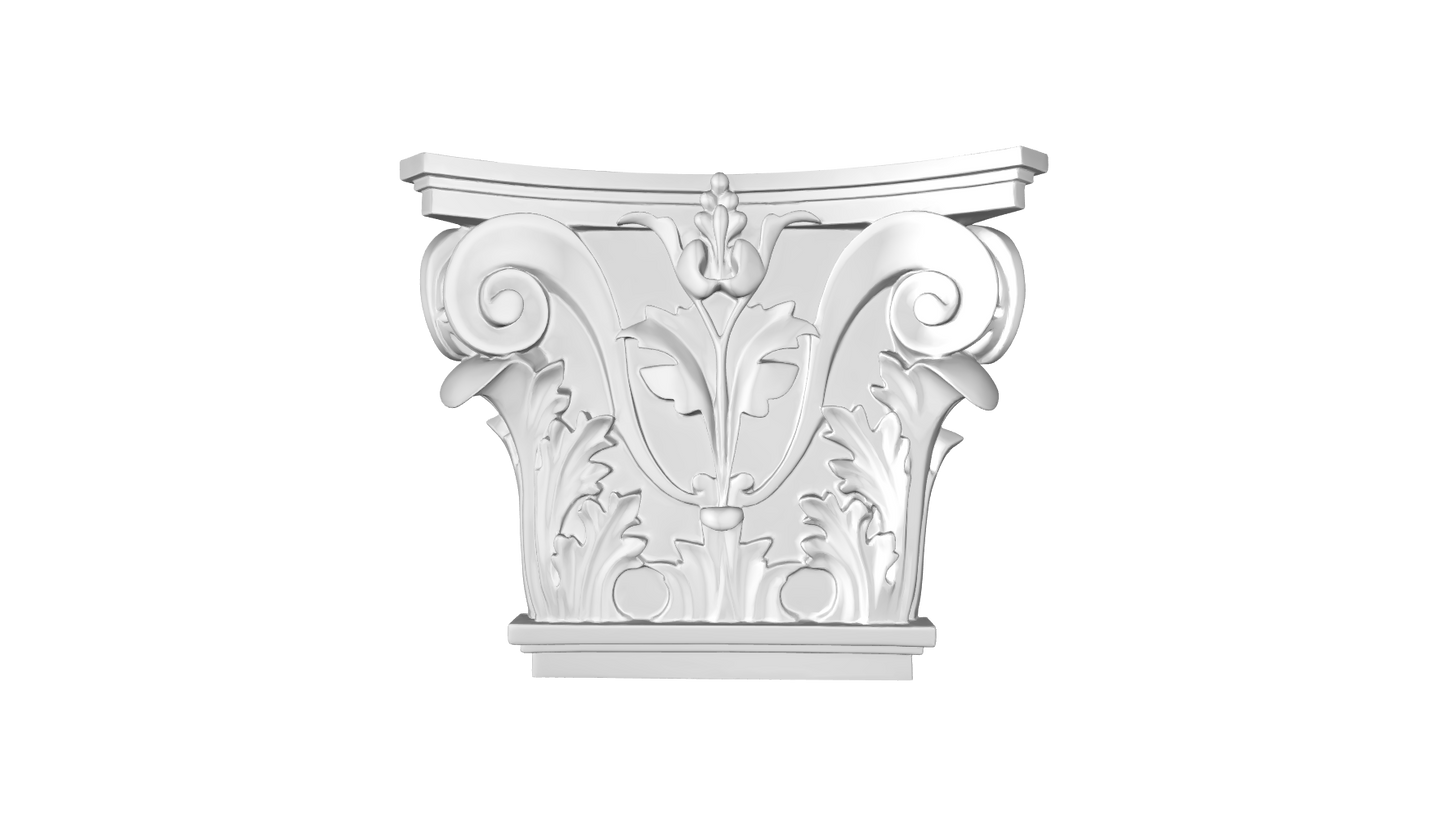 Пілястр поліуретановий капітель Gaudi Decor PL 557