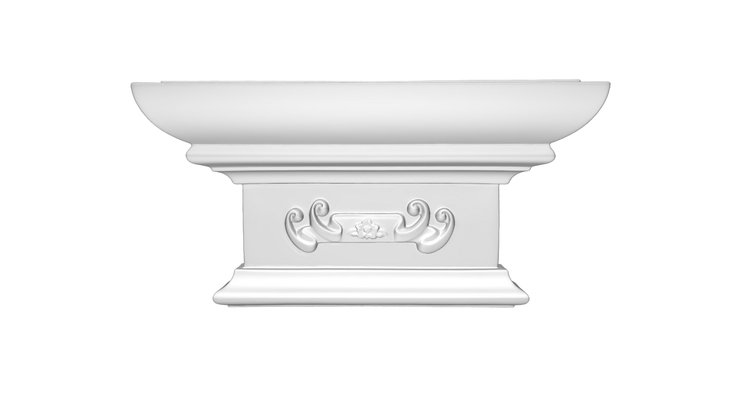 Пілястр поліуретановий капітель Gaudi Decor PL 564
