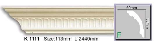 Карниз з орнаментом поліуретановий Harmony K 1111 Flexi