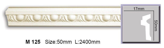 Молдинг з орнаментом поліуретановий Harmony M 125 Flexi