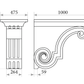 фасадний декор Консоль KS 102 - лео декор LEO - DECOR