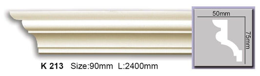 Карниз гладкий поліуретановий Harmony K 213 Flexi
