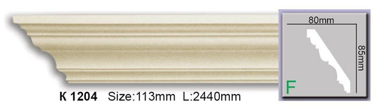 Карниз гладкий поліуретановий Harmony K 1204 Flexi