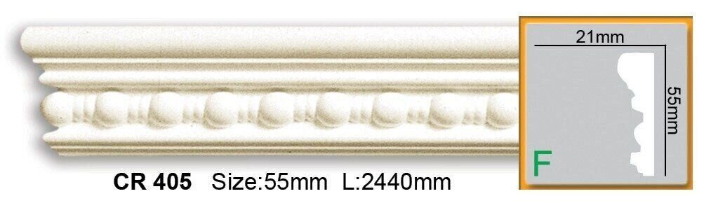 Молдинг поліуретановий з орнаментом Gaudi Decor CR 405 Flexi