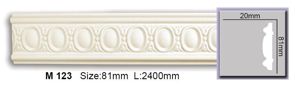 Молдинг з орнаментом поліуретановий Harmony M 123 Flexi