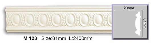Молдинг з орнаментом поліуретановий Harmony M 123 Flexi