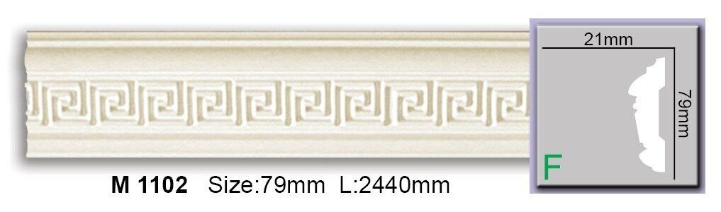 Молдинг з орнаментом поліуретановий Harmony M 1102