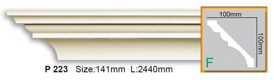 Карниз поліуретановий гладкий Gaudi Decor P 223 Flexi