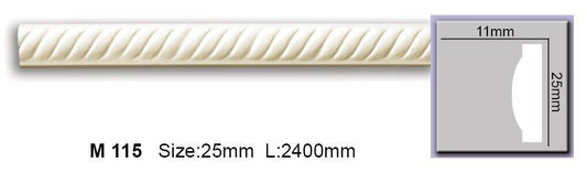 Молдинг з орнаментом поліуретановий Harmony M 115 Flexi
