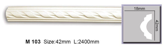 Молдинг з орнаментом поліуретановий Harmony M 103 Flexi