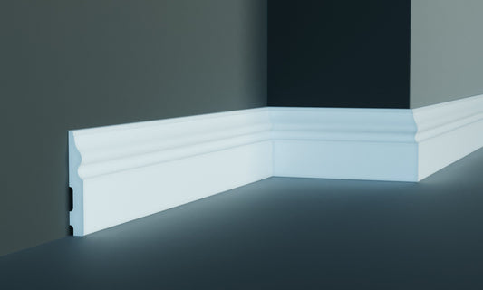Плінтус гладкий поліуретановий Harmony M 207 Flexi