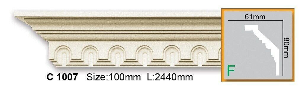 Карниз поліуретановий з орнаментом Gaudi Decor C 1007 Flexi