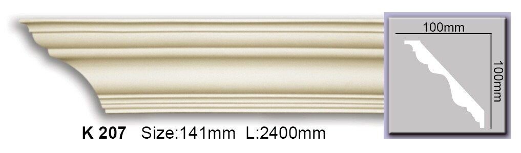 Карниз гладкий поліуретановий Harmony K 207