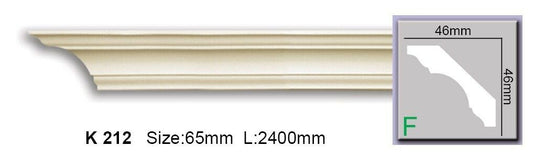 Карниз гладкий поліуретановий Harmony K 212 Flexi