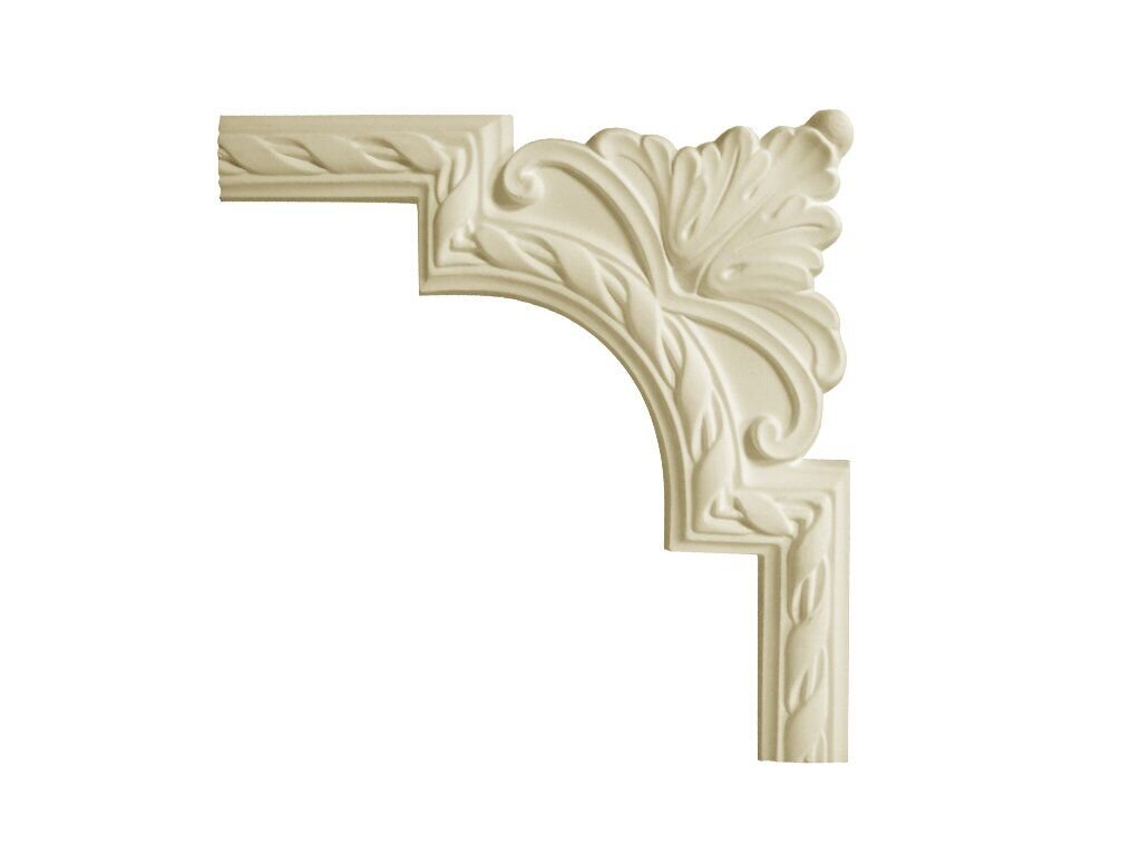 Кутовий елемент молдинга поліуретановий Gaudi Decor CF 607A