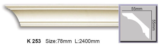 Карниз гладкий поліуретановий Harmony K 253
