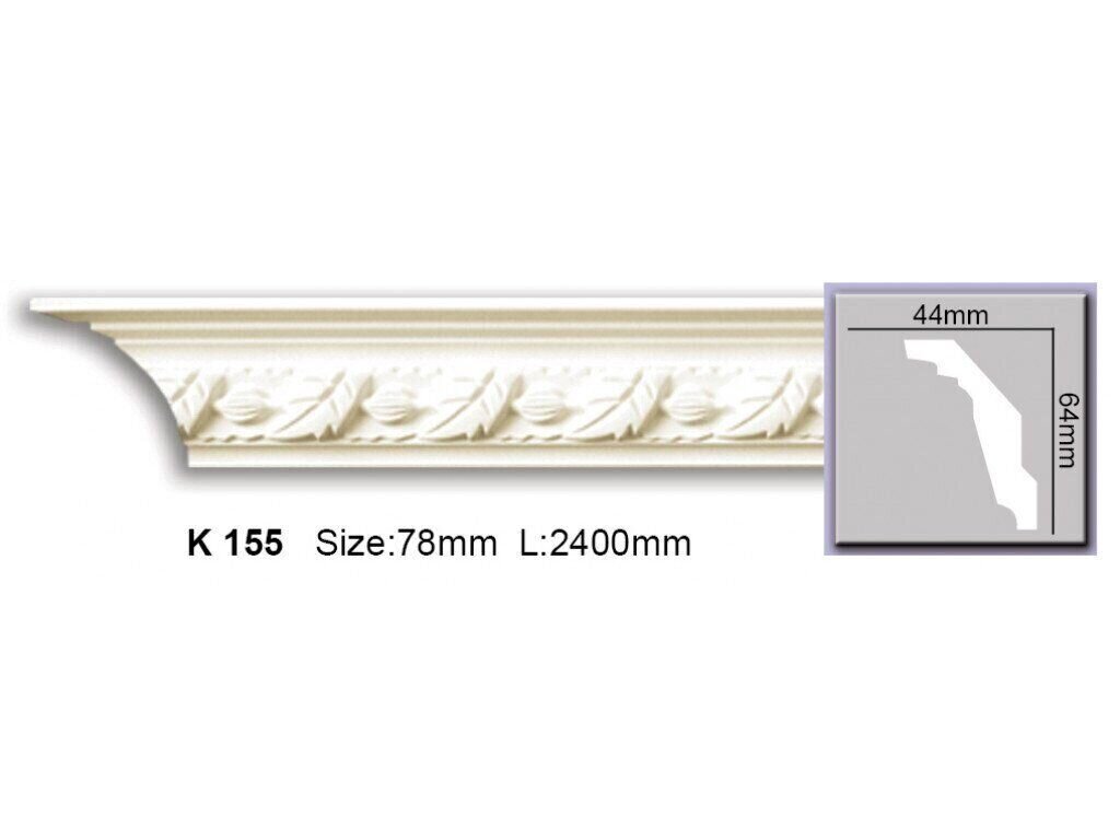 Карниз з орнаментом поліуретановий Harmony K 155