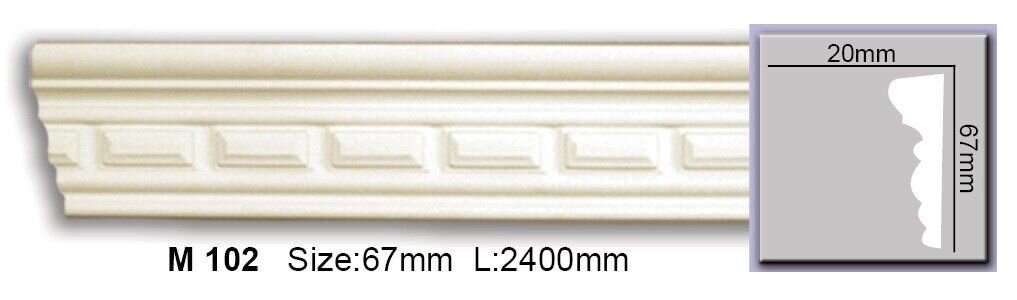 Молдинг з орнаментом поліуретановий Harmony M 102 Flexi