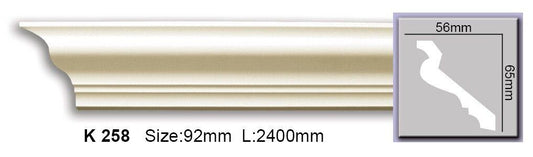 Карниз гладкий поліуретановий Harmony K 258 Flexi