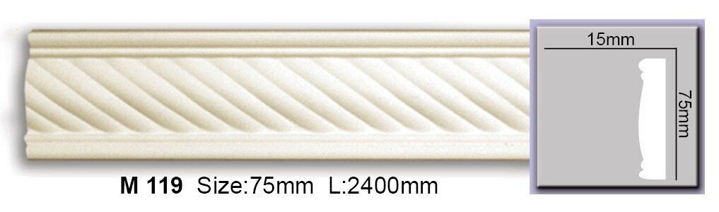 Молдинг з орнаментом поліуретановий Harmony M 119 Flexi