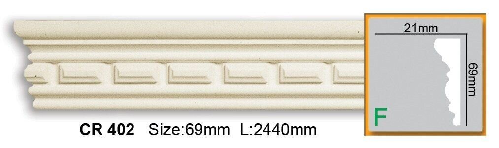 Молдинг поліуретановий з орнаментом Gaudi Decor CR 402