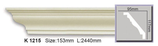 Карниз гладкий поліуретановий Harmony K 1215 Flexi