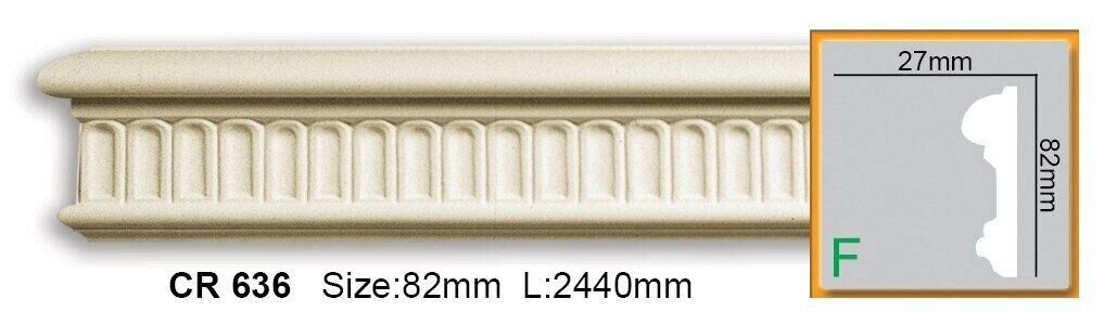 Молдинг поліуретановий з орнаментом Gaudi Decor CR 636