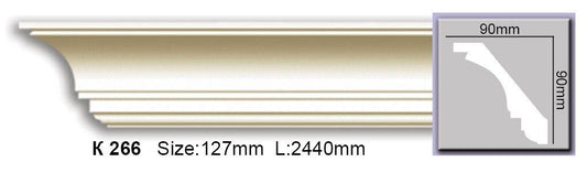 Карниз гладкий поліуретановий Harmony K 266