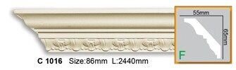 Карниз поліуретановий з орнаментом Gaudi Decor C 1016