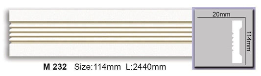 Молдинг гладкий поліуретановий Harmony M 232